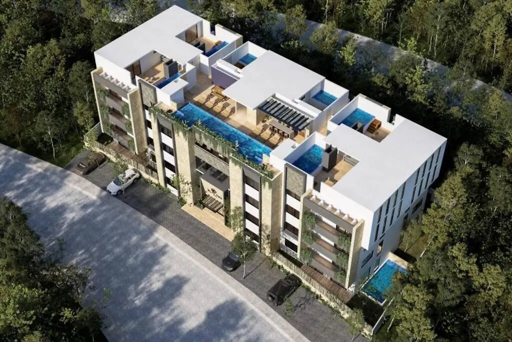 Apartamento De Lujo 2 Dormitorios Con Balcon Aldea Zama トゥルム メキシコ